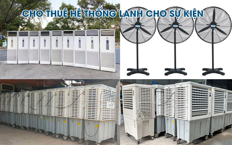 Cho thuê máy làm mát quạt hơi nước giá rẻ