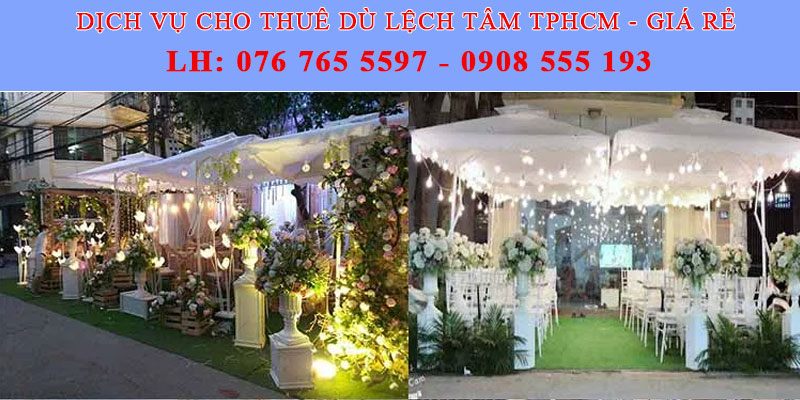 cho thuê dù lệch tâm tphcm