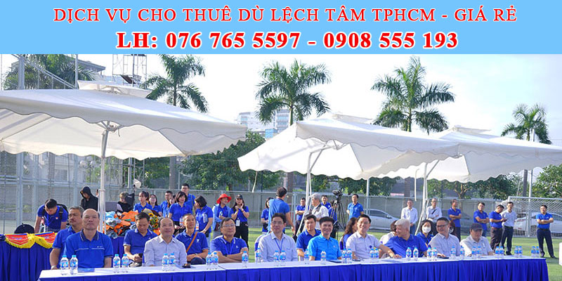 cho thuê dù lệch tâm sự kiện