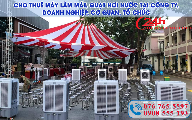 Cho thuê máy làm mát, quạt hơi nước TPHCM giá rẻ